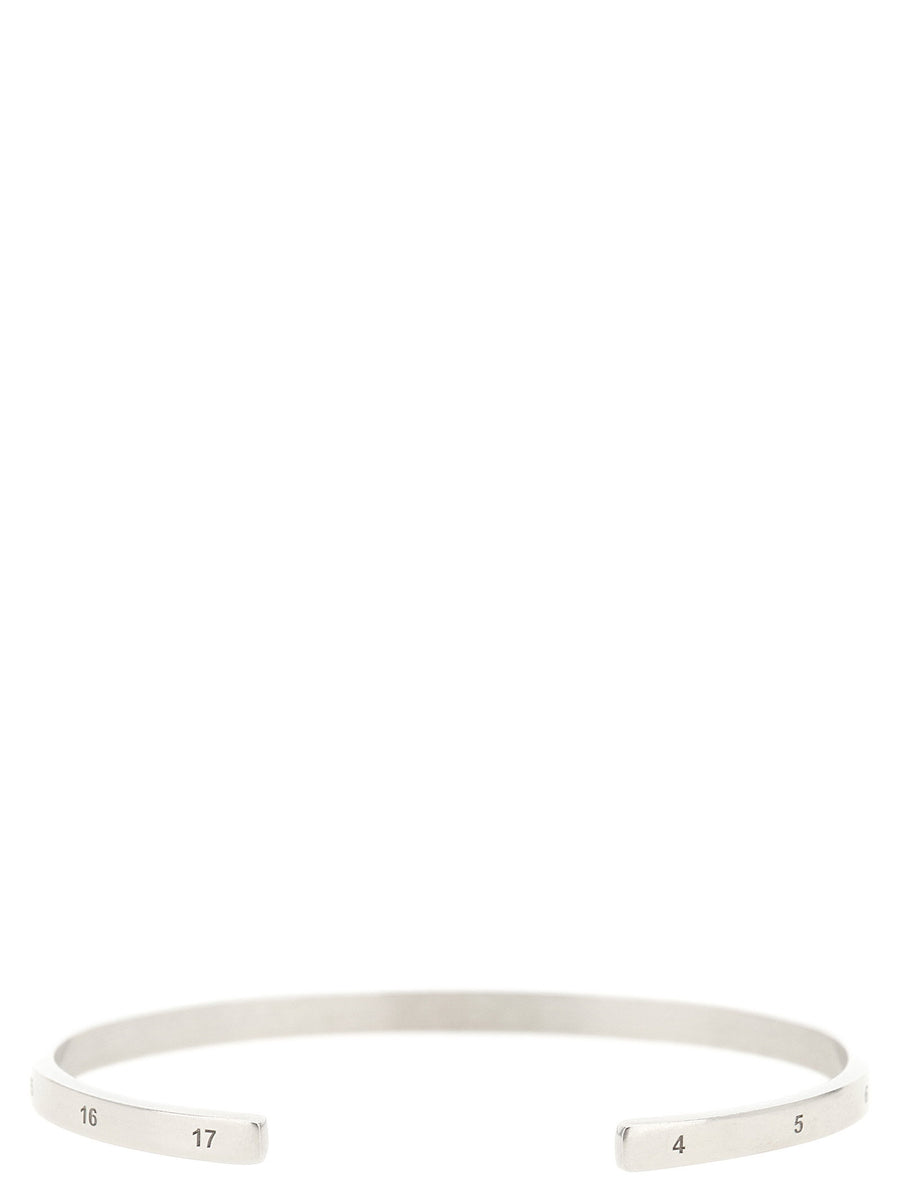 Maison Margiela Numeric Bracelet 925 Sterling Silver Open Silhouette
