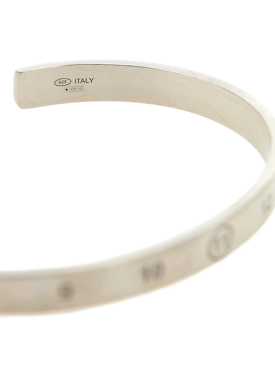 Maison Margiela Numeric Bracelet Sterling Silver 925 Open Silhouette Bangle