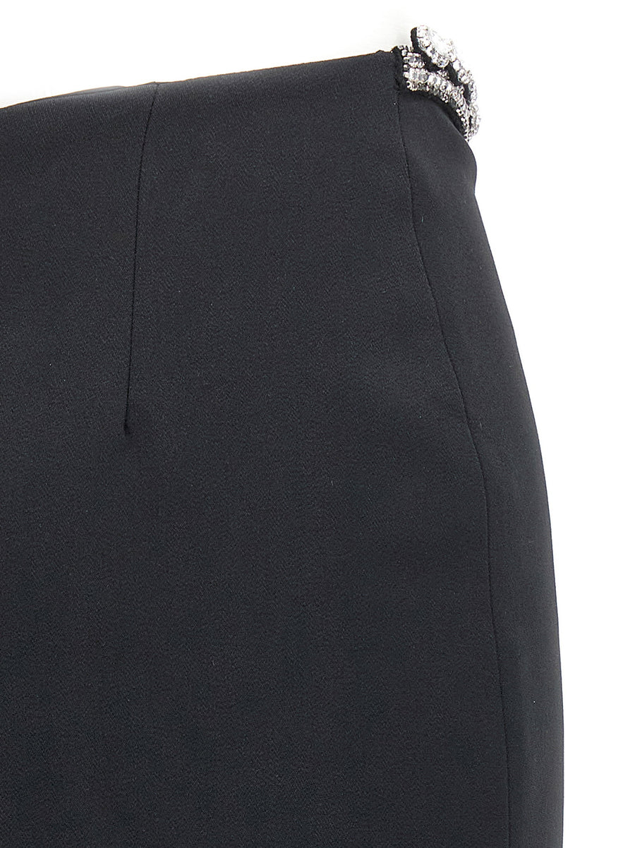David Koma Puffer Circle Embroidery Skirt