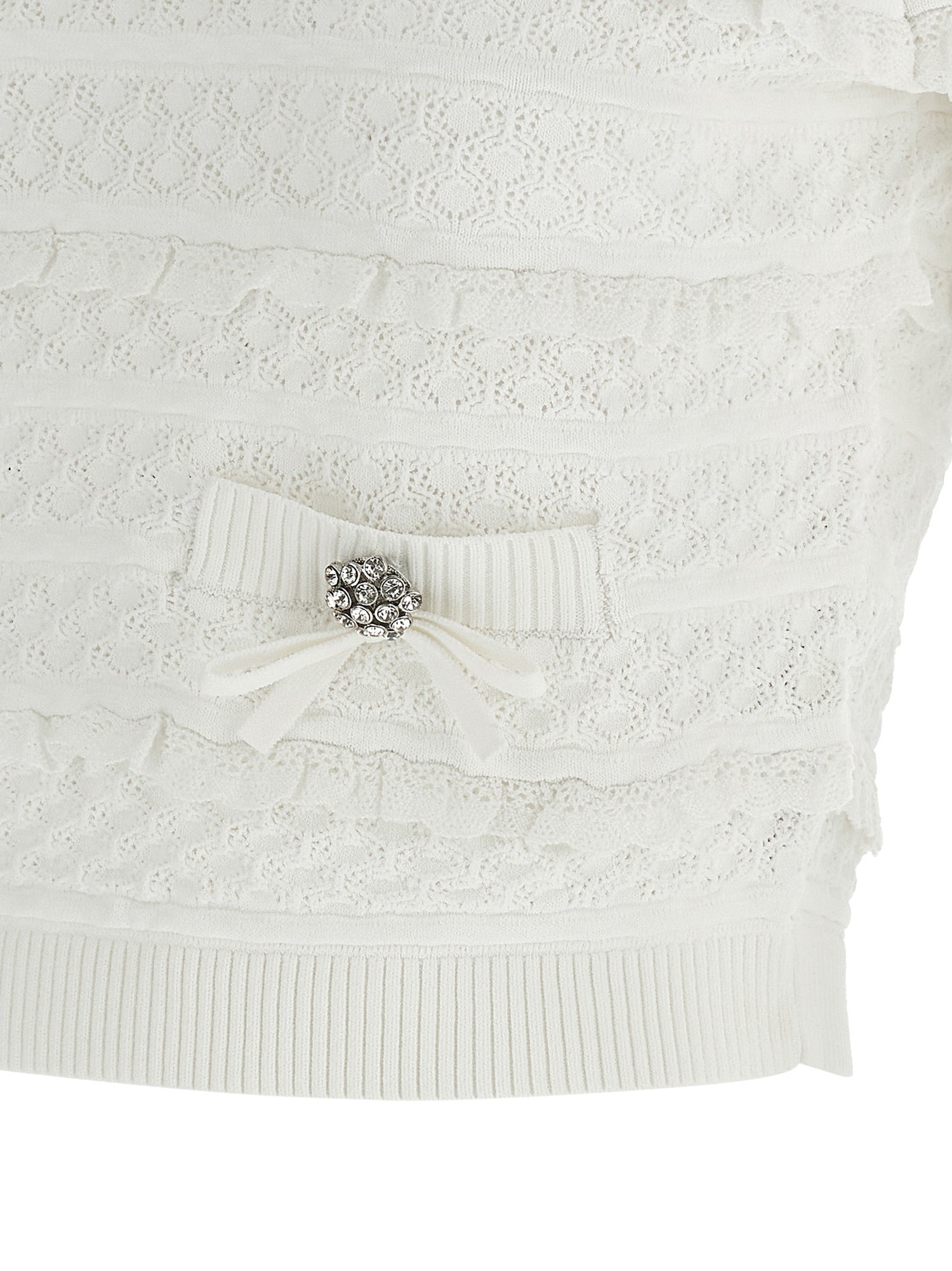 Self-Portrait Pointelle Knit Top