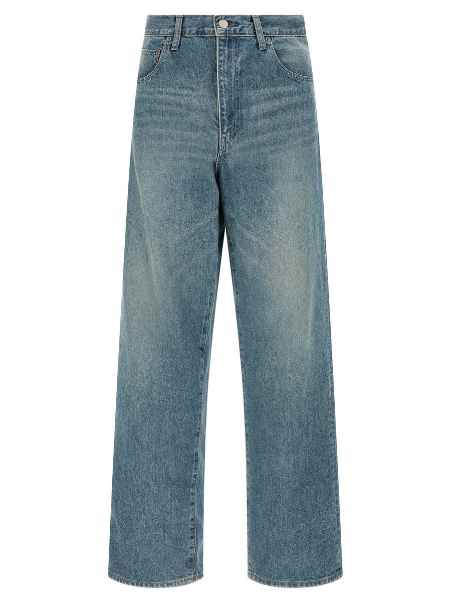 Ssstein Wide Jeans for Men Hundred Percent Cotton Denim Straight Wide Fit