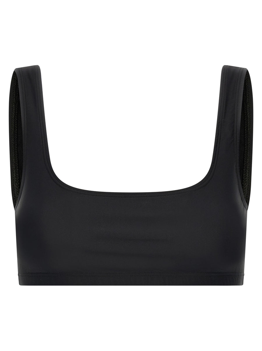 Hollywood Top By The Andamane Women Black Lycra Round Neck With Elastic Hem Sleek Versatile Spring Summer Wardrobe