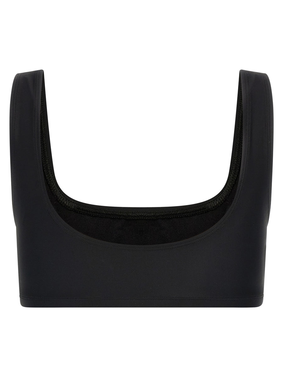 Hollywood Top By The Andamane Women Black Lycra Round Neck With Elastic Hem Sleek Versatile Spring Summer Wardrobe