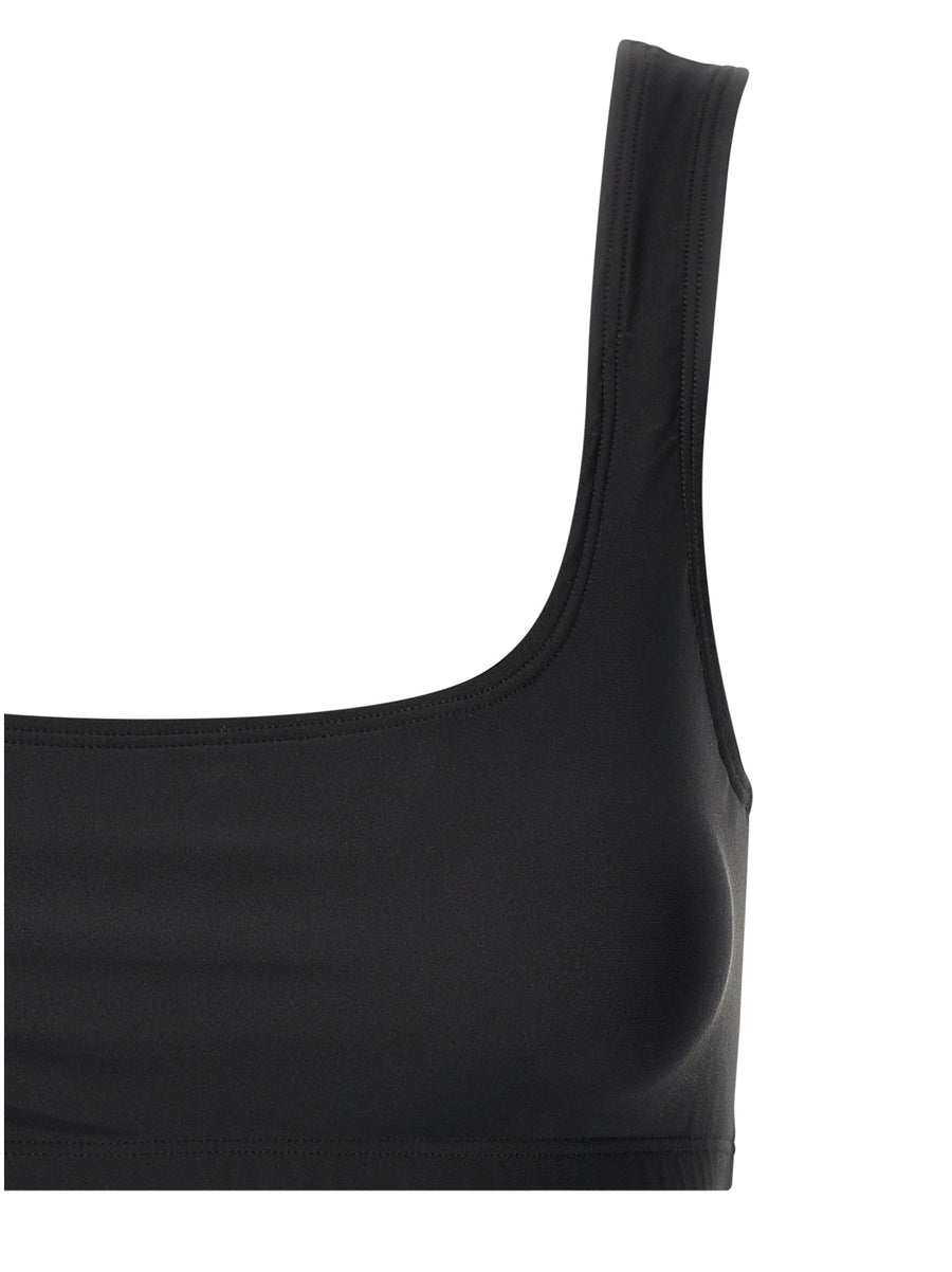 Hollywood Top By The Andamane Women Black Lycra Round Neck With Elastic Hem Sleek Versatile Spring Summer Wardrobe