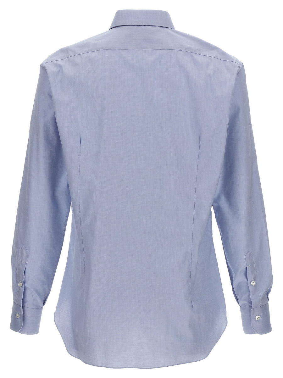 Barba Textured Cotton Shirt