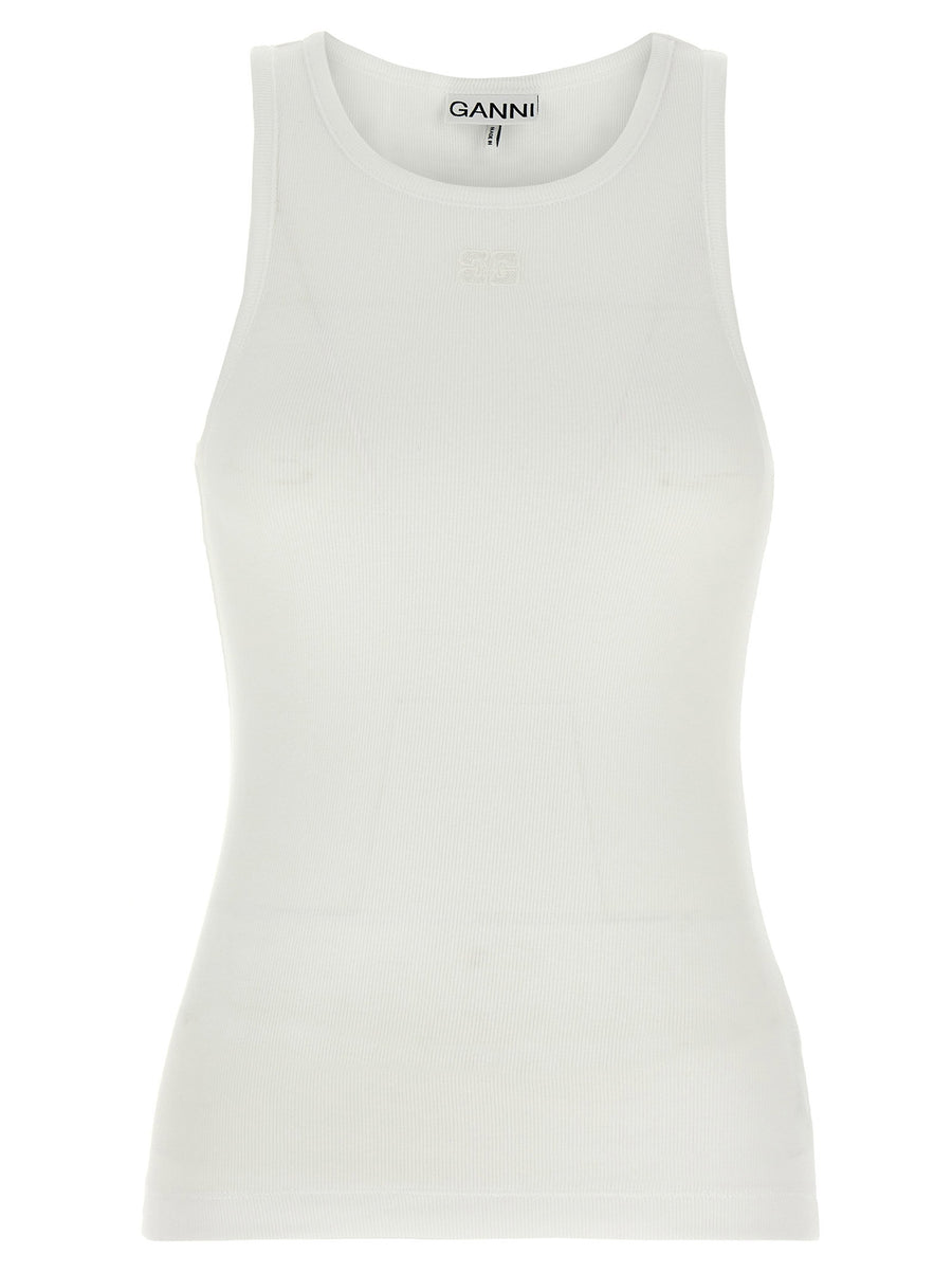 Ganni Ribbed Top