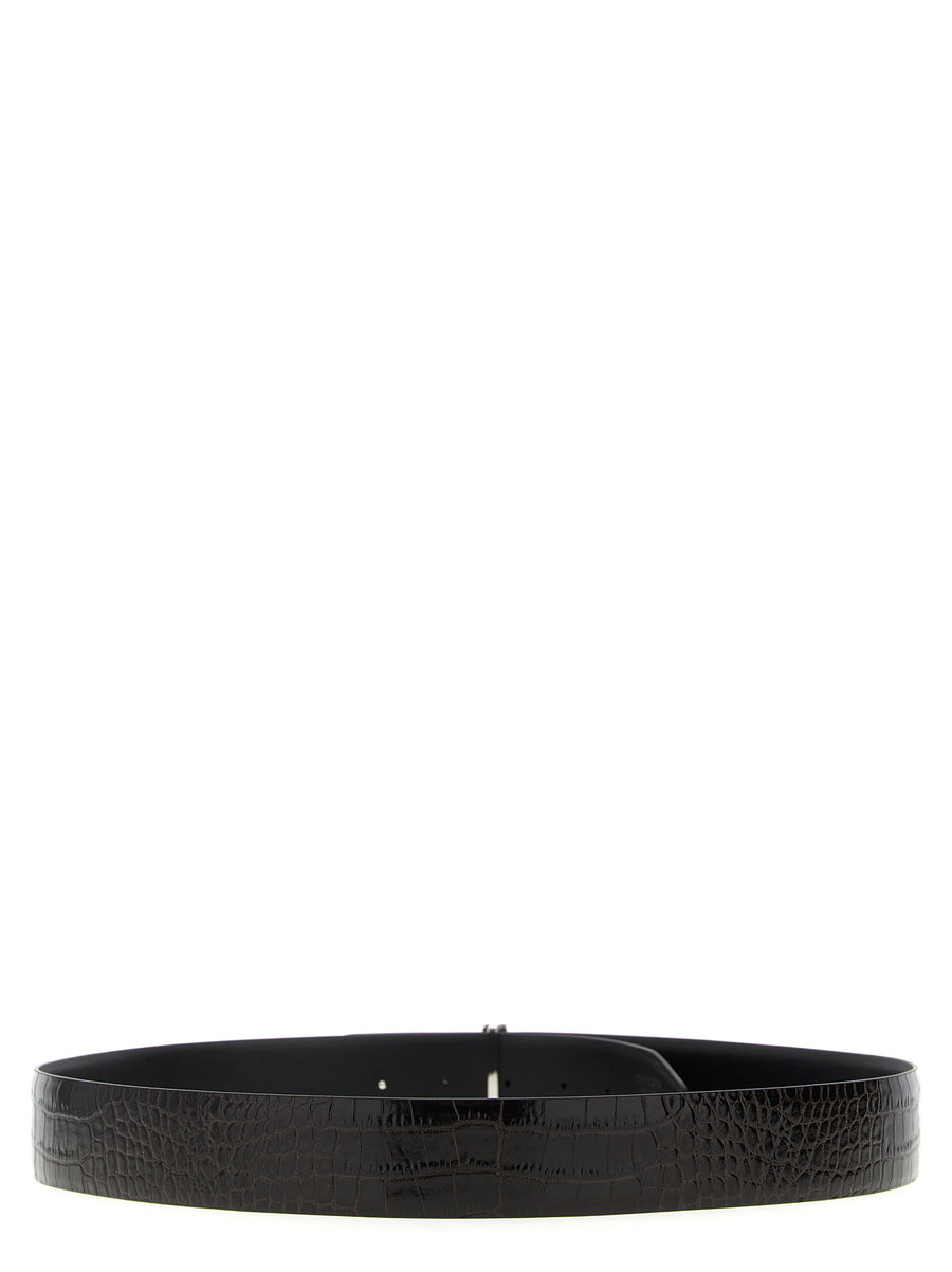 Tom Ford Reversible Crocodile Leather Belt
