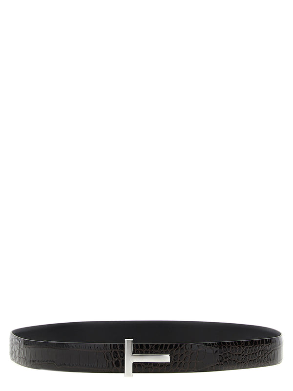 Tom Ford Reversible Crocodile Leather Belt