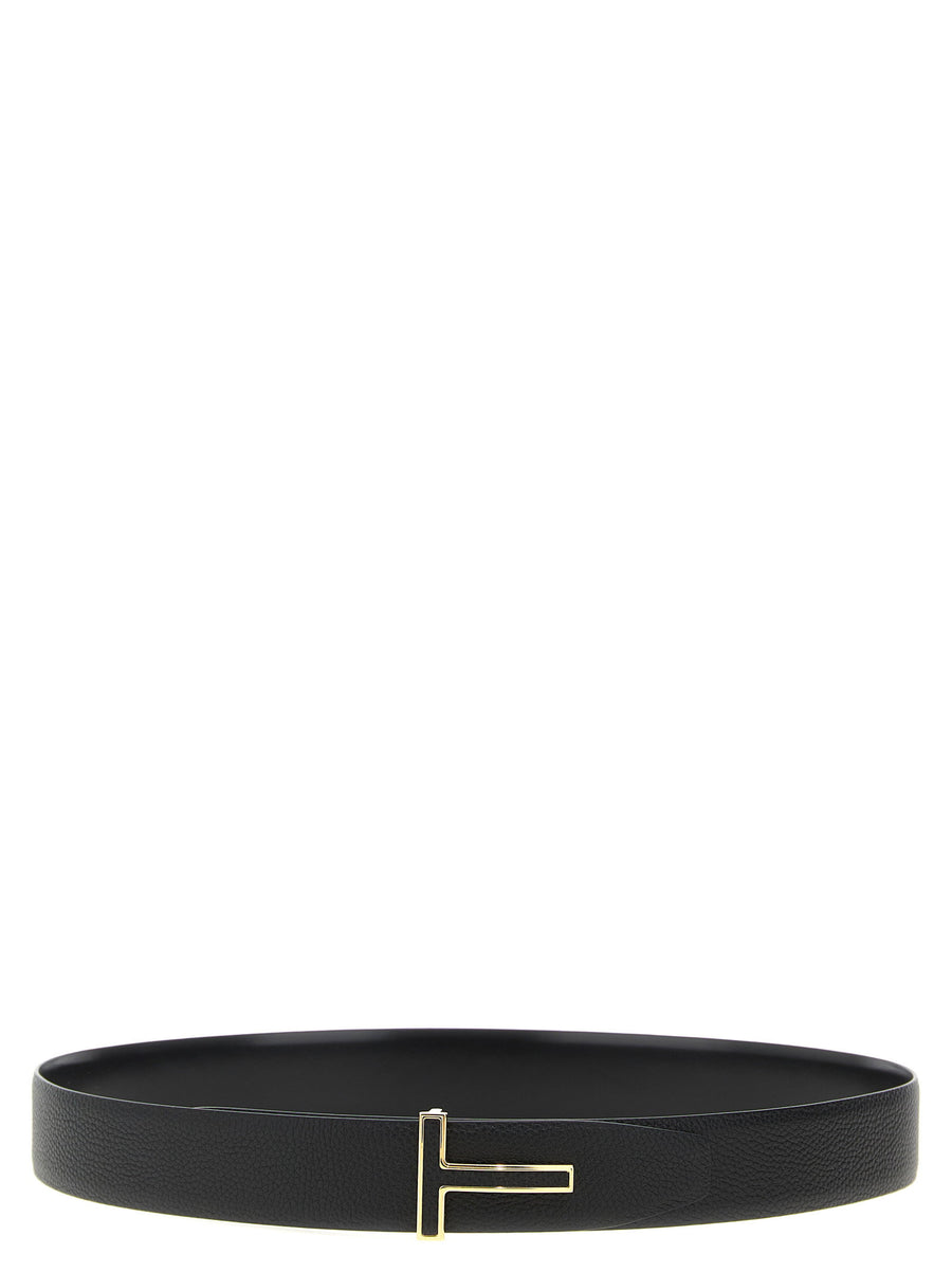 Tom Ford Logo Buckle Reversible Belt