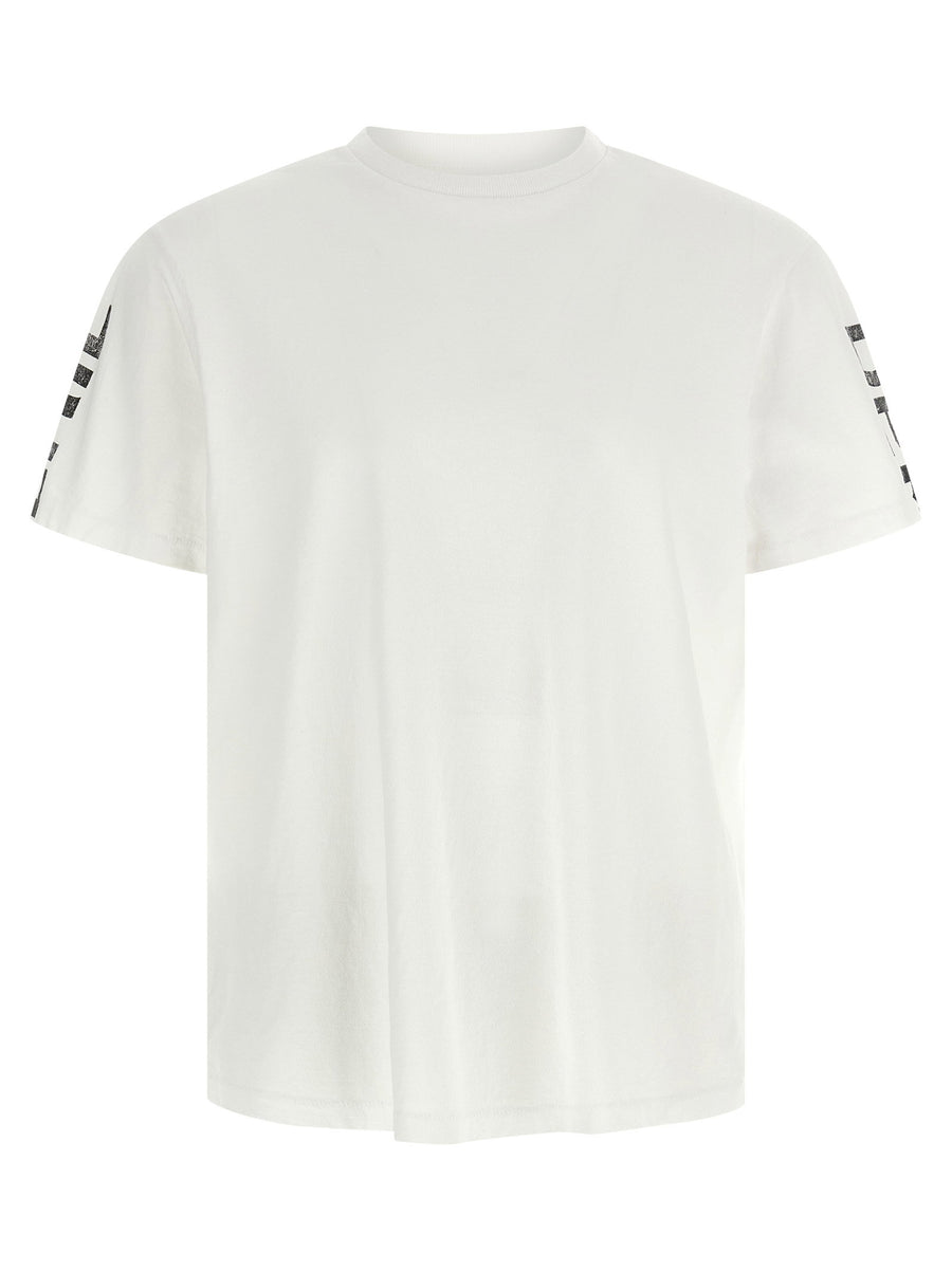Gallery Dept French Collector White Cotton T Shirt With Back And Sleeve Prints