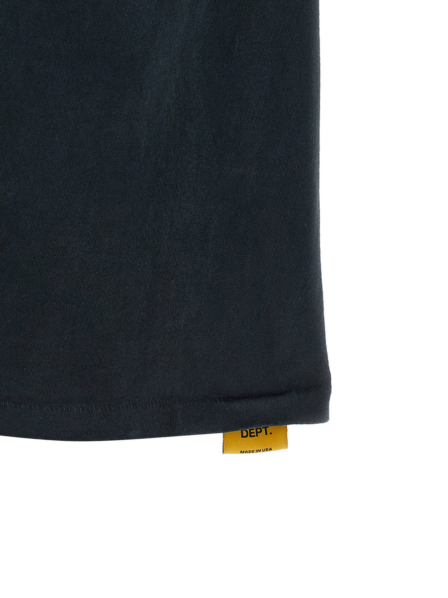 Gallery Dept French Collector T Shirt Luxury 100 Percent Cotton Black With Patented Wash Discoloration For Men SS26