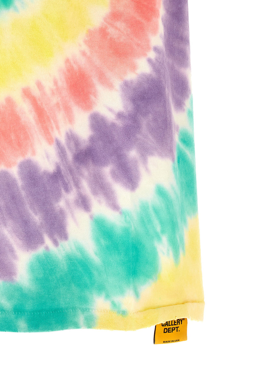 Gallery Dept Peace Tie Dye Cotton T Shirt Multicolor GD Logo Patch