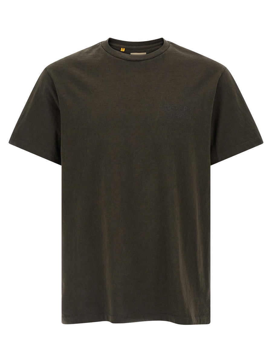 Dusty Logo T Shirt Gallery Dept For Men Premium 100 Percent Cotton With Matte Glitter Back Print And Subtle Side Patch