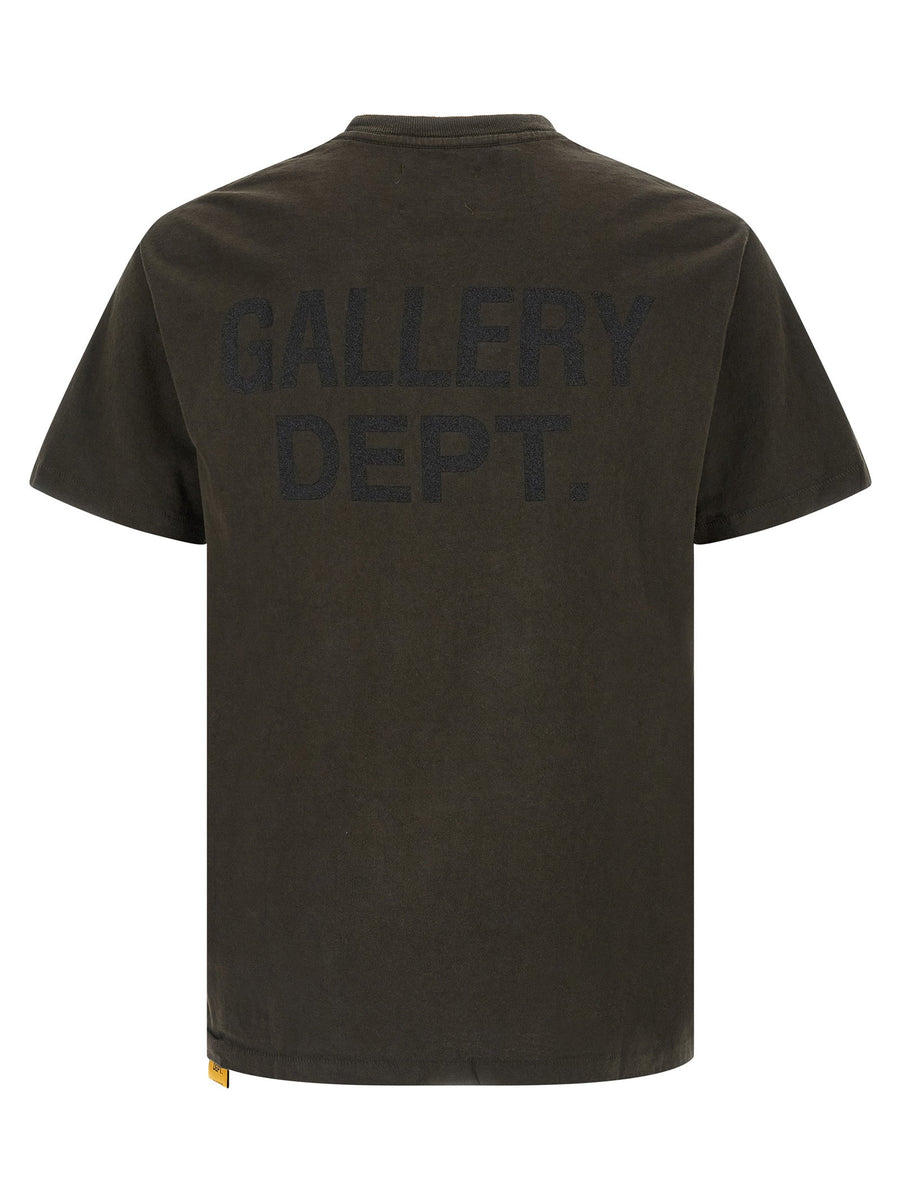 Dusty Logo T Shirt Gallery Dept For Men Premium 100 Percent Cotton With Matte Glitter Back Print And Subtle Side Patch