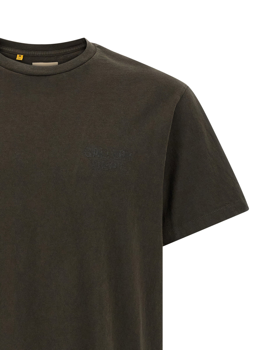 Dusty Logo T Shirt Gallery Dept For Men Premium 100 Percent Cotton With Matte Glitter Back Print And Subtle Side Patch