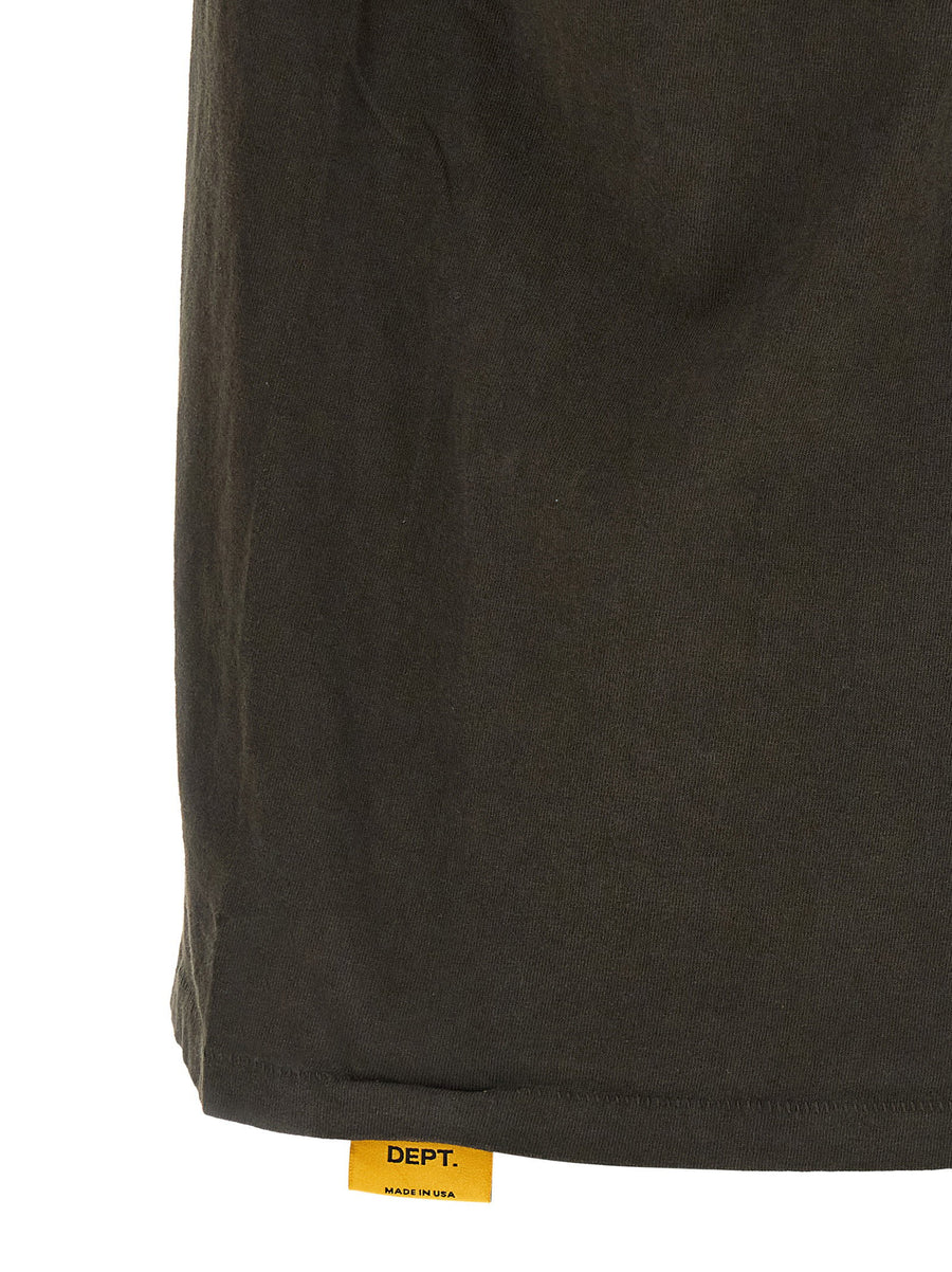 Dusty Logo T Shirt Gallery Dept For Men Premium 100 Percent Cotton With Matte Glitter Back Print And Subtle Side Patch