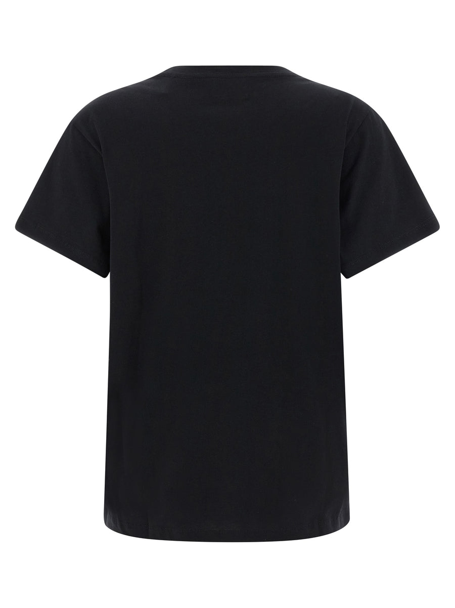 Marant Etoile Aby T Shirt 100 Percent Cotton Luxury Crewneck With Tone On Tone Logo Embroidery For Modern Women