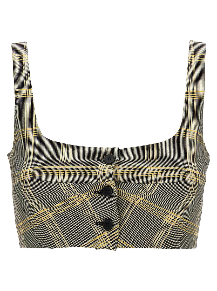 Marni Top Cropped Check