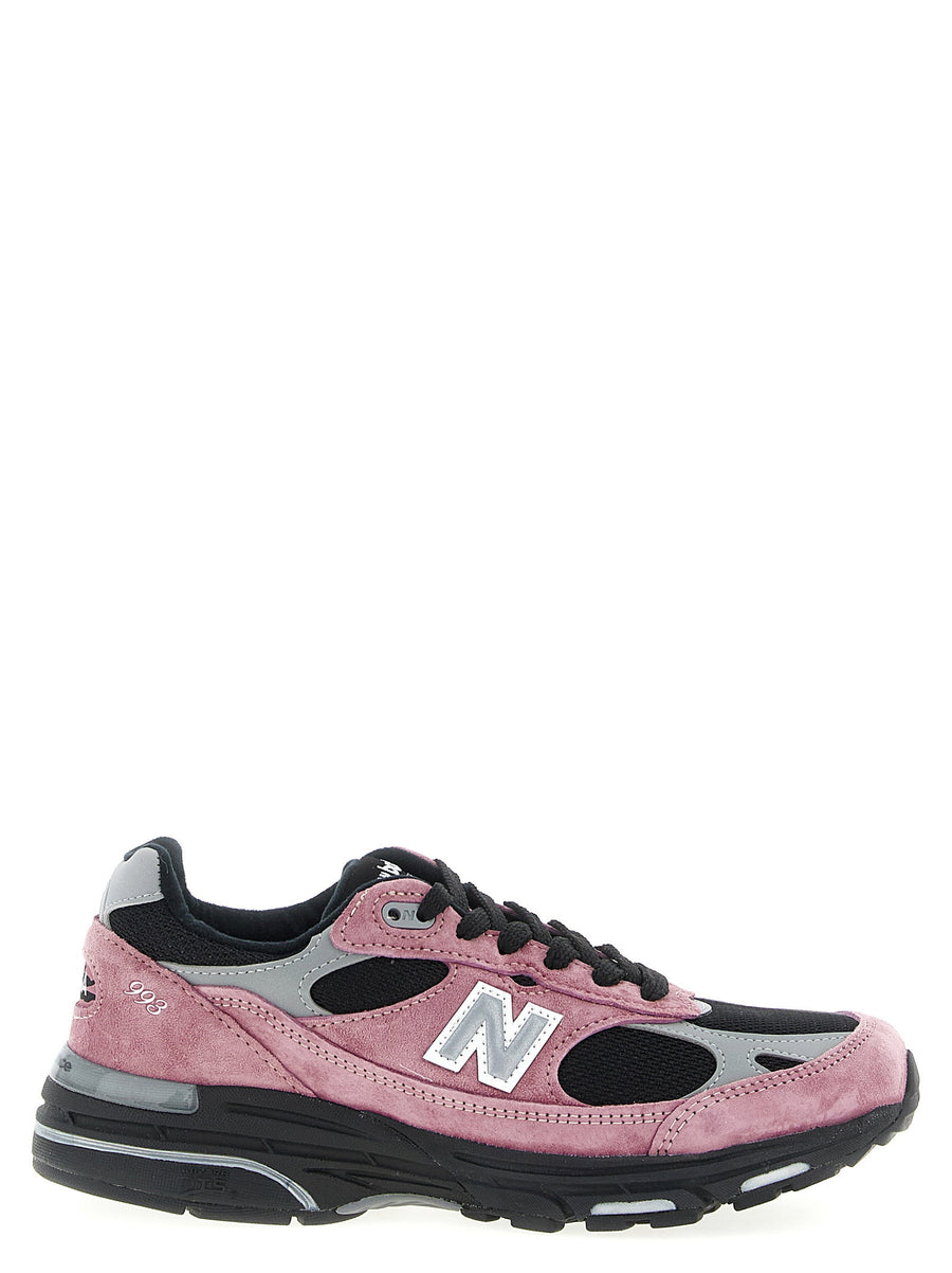 New Balance Made In USA 993 Sneakers For Men Pink Suede Mesh Upper Secure Fit All Day Comfort