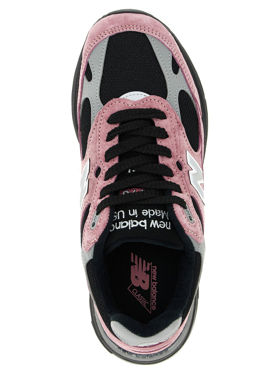 New Balance Made In USA 993 Sneakers For Men Pink Suede Mesh Upper Secure Fit All Day Comfort