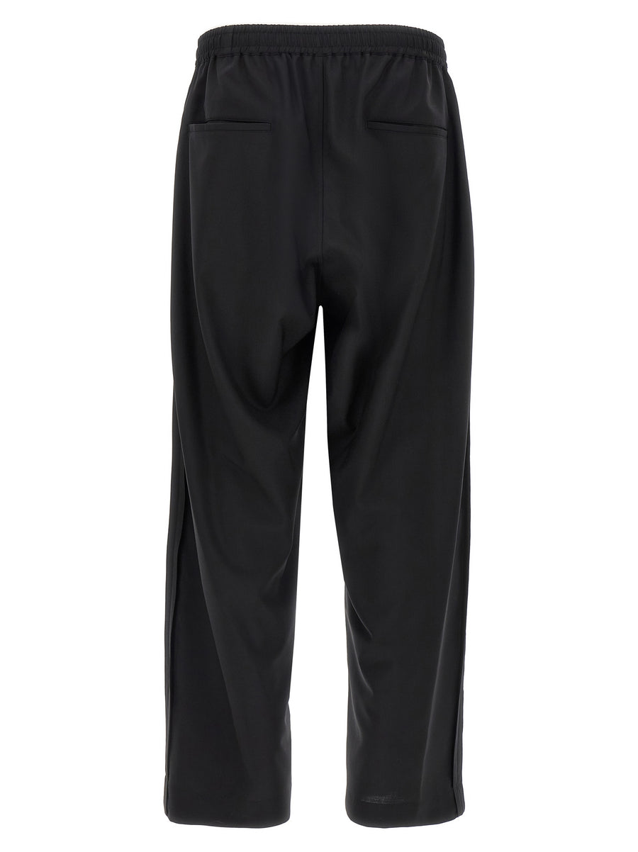 Undercover Uc1e4519 Wool Blend Trousers For Men With Beaded Embroidery And Jacquard Patch