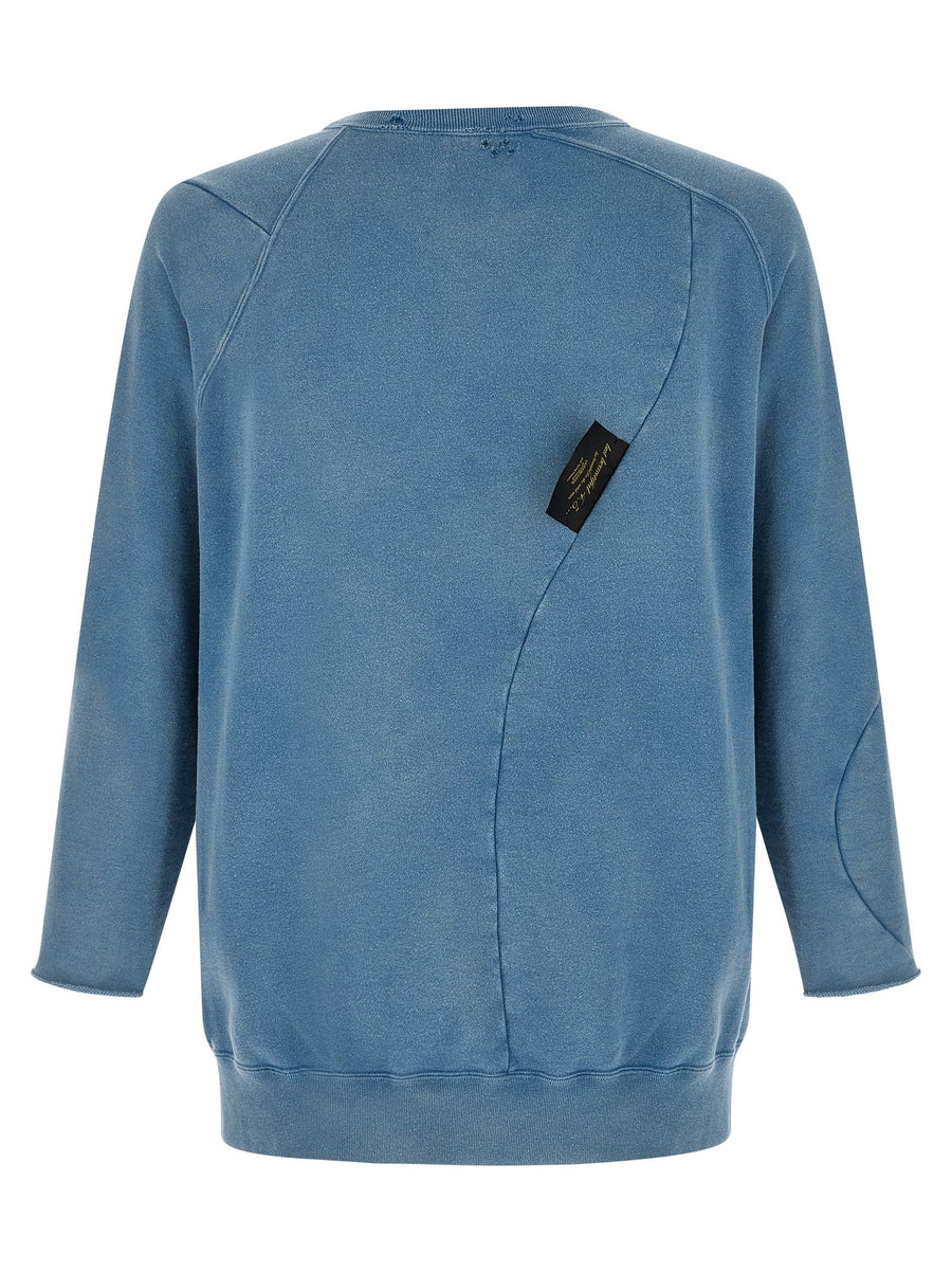 Undercover Mens Sweatshirt Gauze Delave With Distressed Detailing And Graphic Print For Citywear Premium Edge