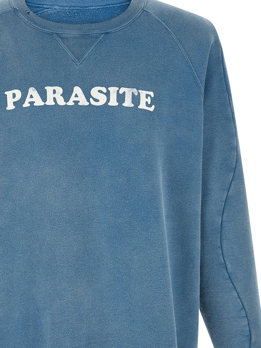 Undercover Mens Sweatshirt Gauze Delave With Distressed Detailing And Graphic Print For Citywear Premium Edge