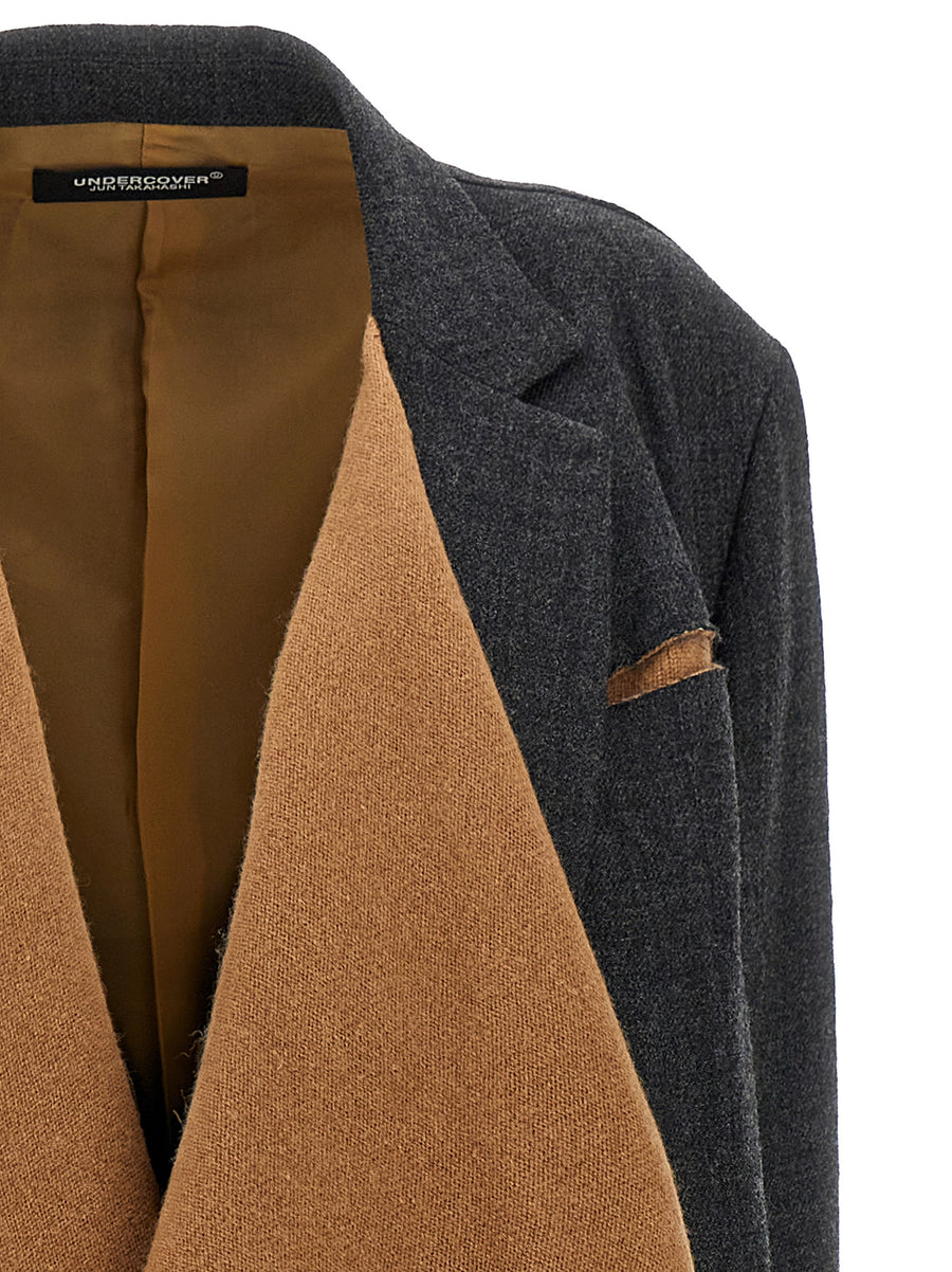 Undercover Shawl Blazer for Women Integrated Shawl Stole One Hundred Percent Wool Luxury Tailored Outerwear