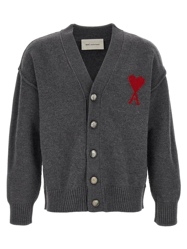 Ami Paris Ami De Coeur Cardigan