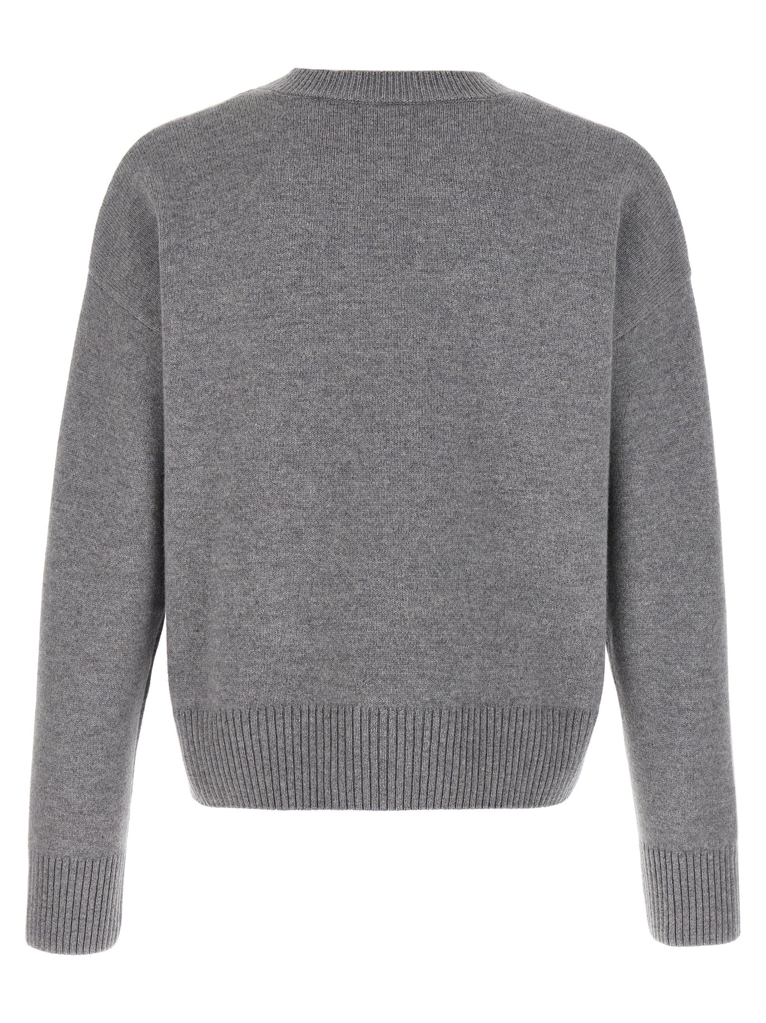 Ami Paris Puff Logo Patch Sweater