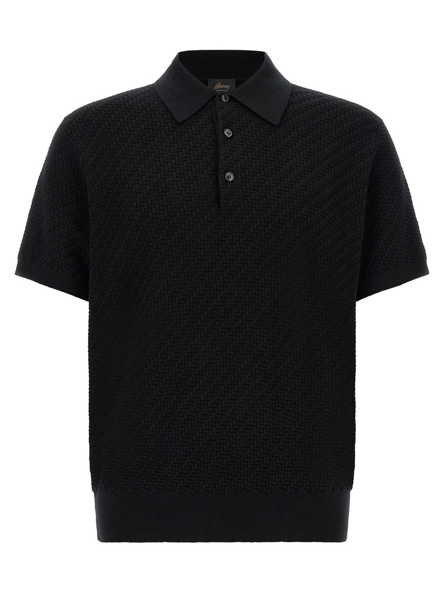 Brioni Trama Weaving Polo
