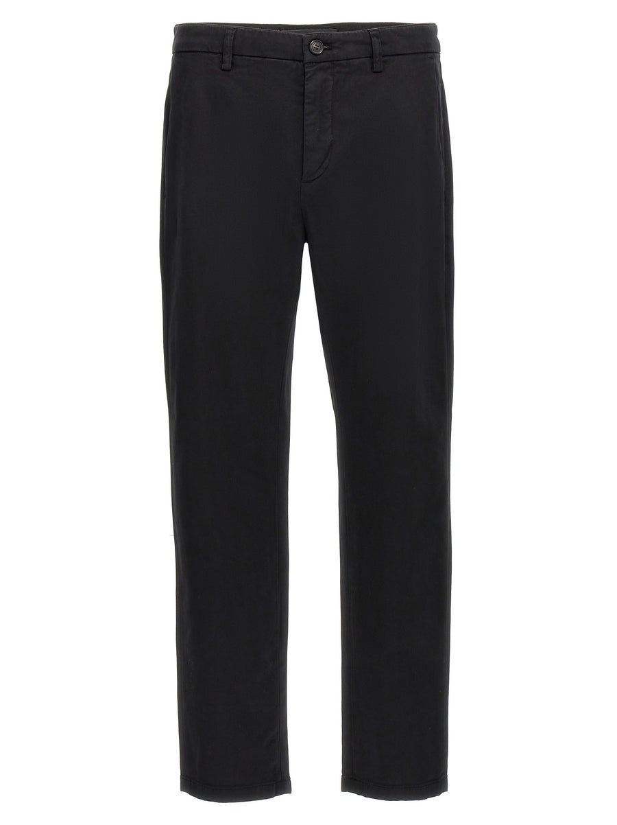 Department 5 Prince Pants Black Cotton Blend Trousers For Men With True To Size Fit Luxury Smart Casual Wardrobe Staple