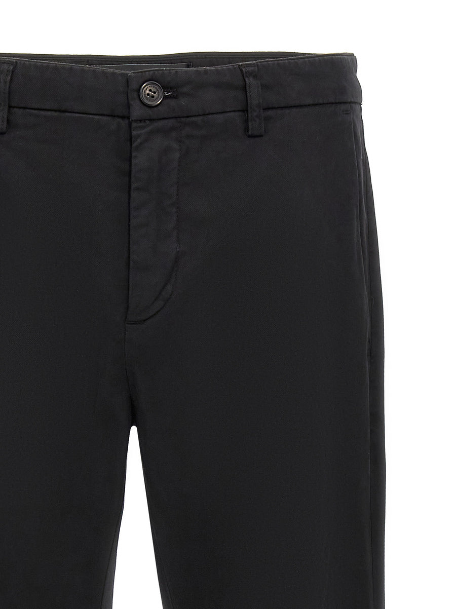 Department 5 Prince Pants Black Cotton Blend Trousers For Men With True To Size Fit Luxury Smart Casual Wardrobe Staple