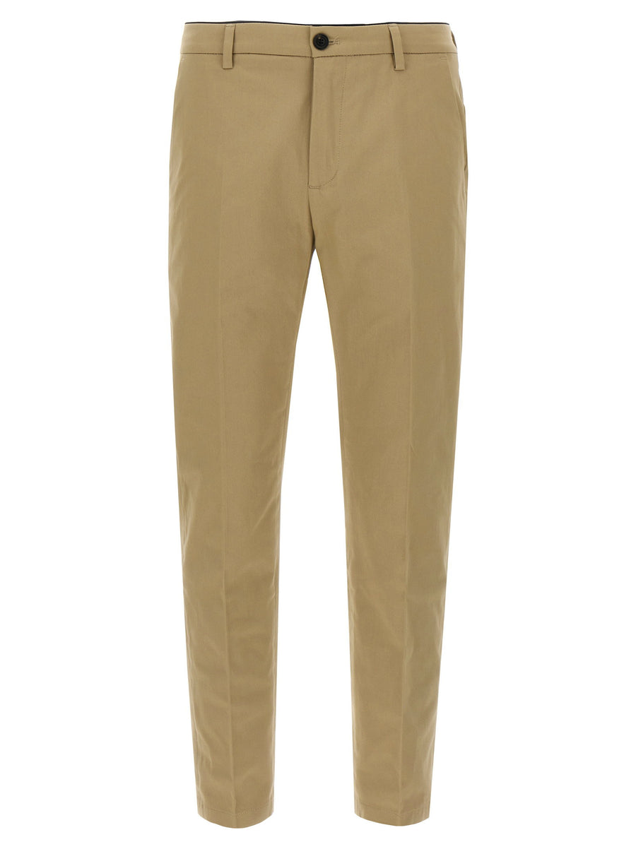 Department 5 Prince Pants Cropped Modern Silhouette In Beige Stretch Cotton For Men Premium Everyday Comfort