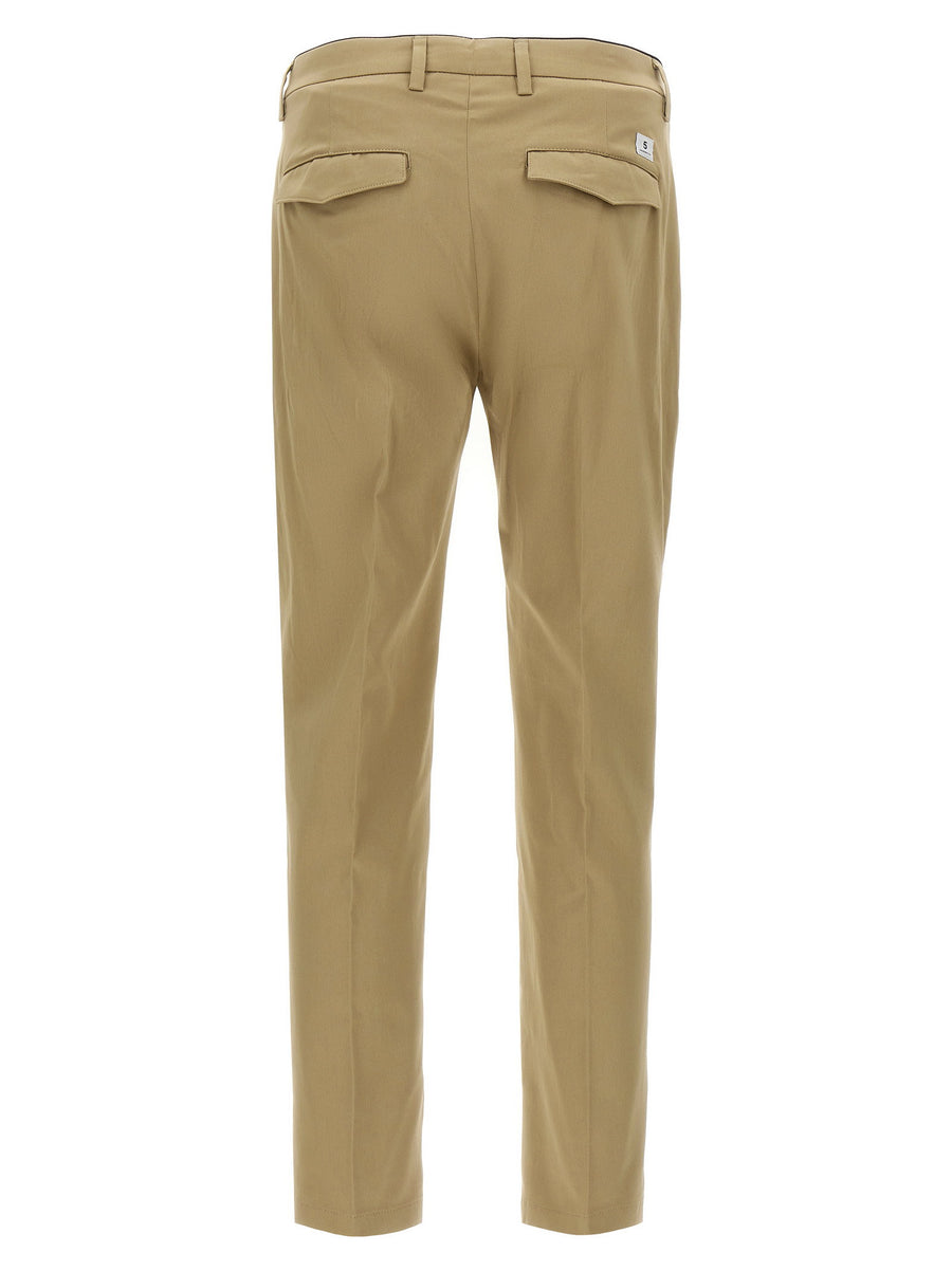 Department 5 Prince Pants Cropped Modern Silhouette In Beige Stretch Cotton For Men Premium Everyday Comfort