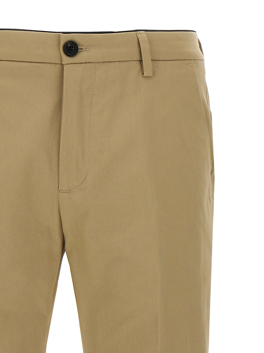 Department 5 Prince Pants Cropped Modern Silhouette In Beige Stretch Cotton For Men Premium Everyday Comfort