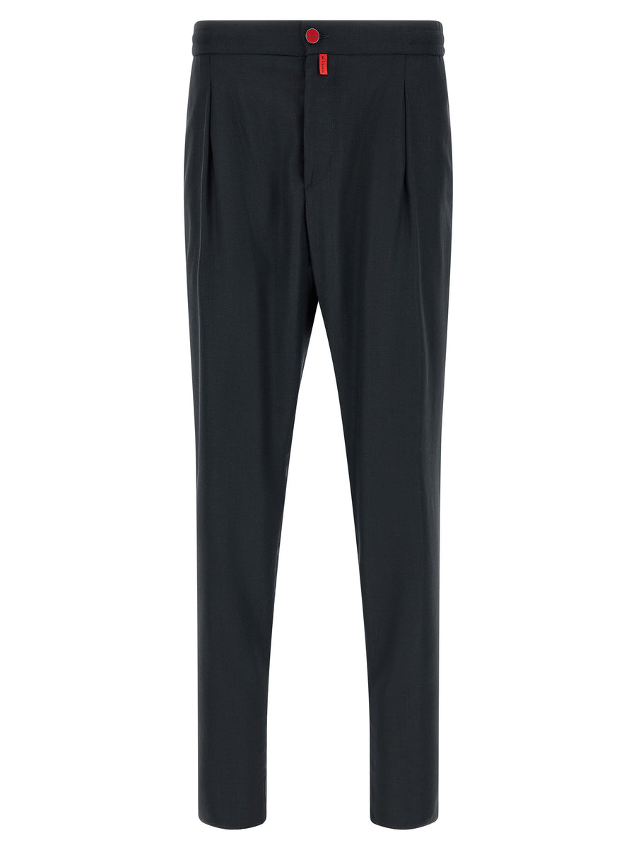 Kiton Red Button Pants
