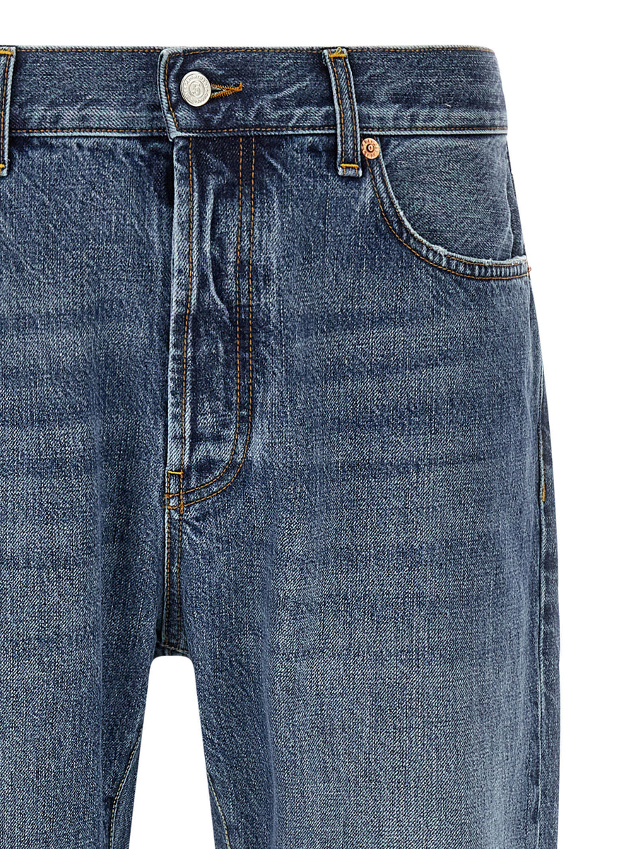 Department 5 Bowl Jeans Relaxed Fit 14oz 100 Percent Cotton Blue Wash