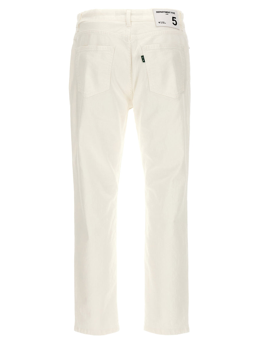 Department 5 Drake Jeans White Stretch Cotton For Men