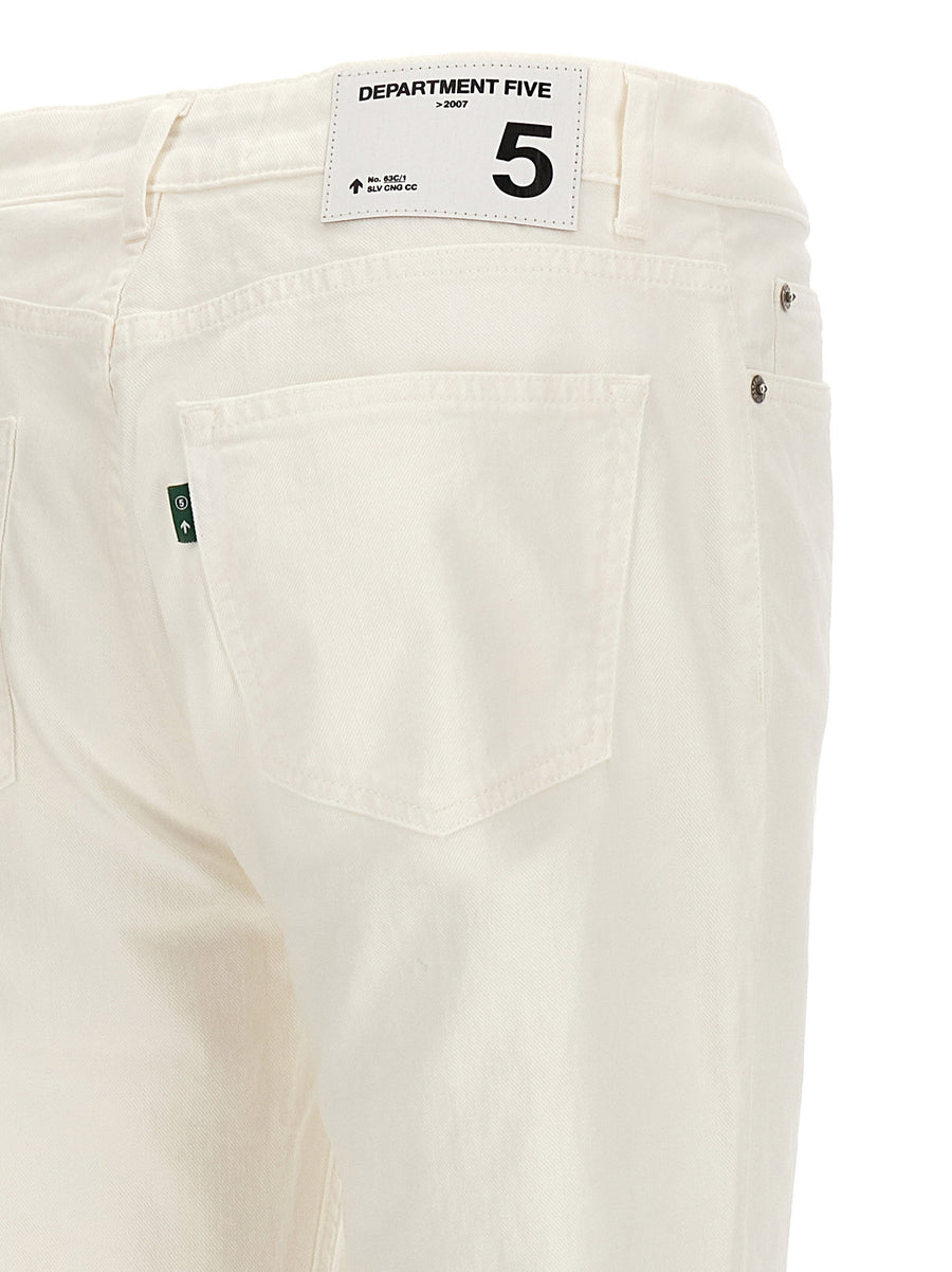 Department 5 Drake Jeans White Stretch Cotton For Men