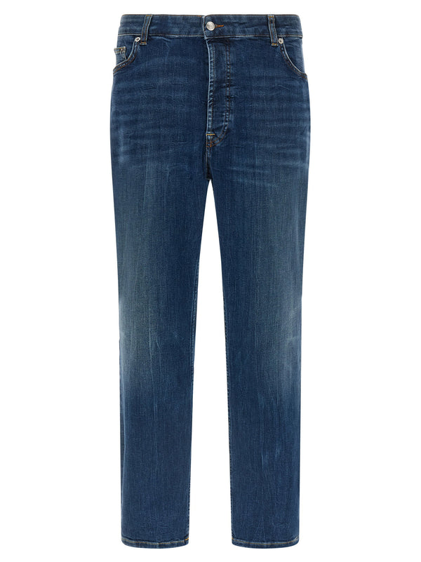 Department 5 Drake Jeans Blue Stonewashed Stretch Cotton Denim Mid Rise For Men