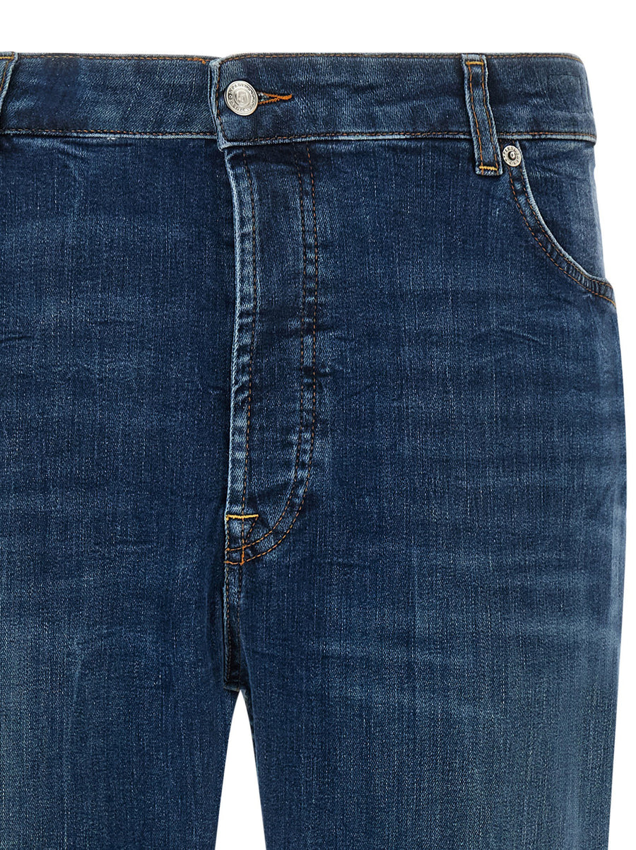 Department 5 Drake Jeans Blue Stonewashed Stretch Cotton Denim Mid Rise For Men