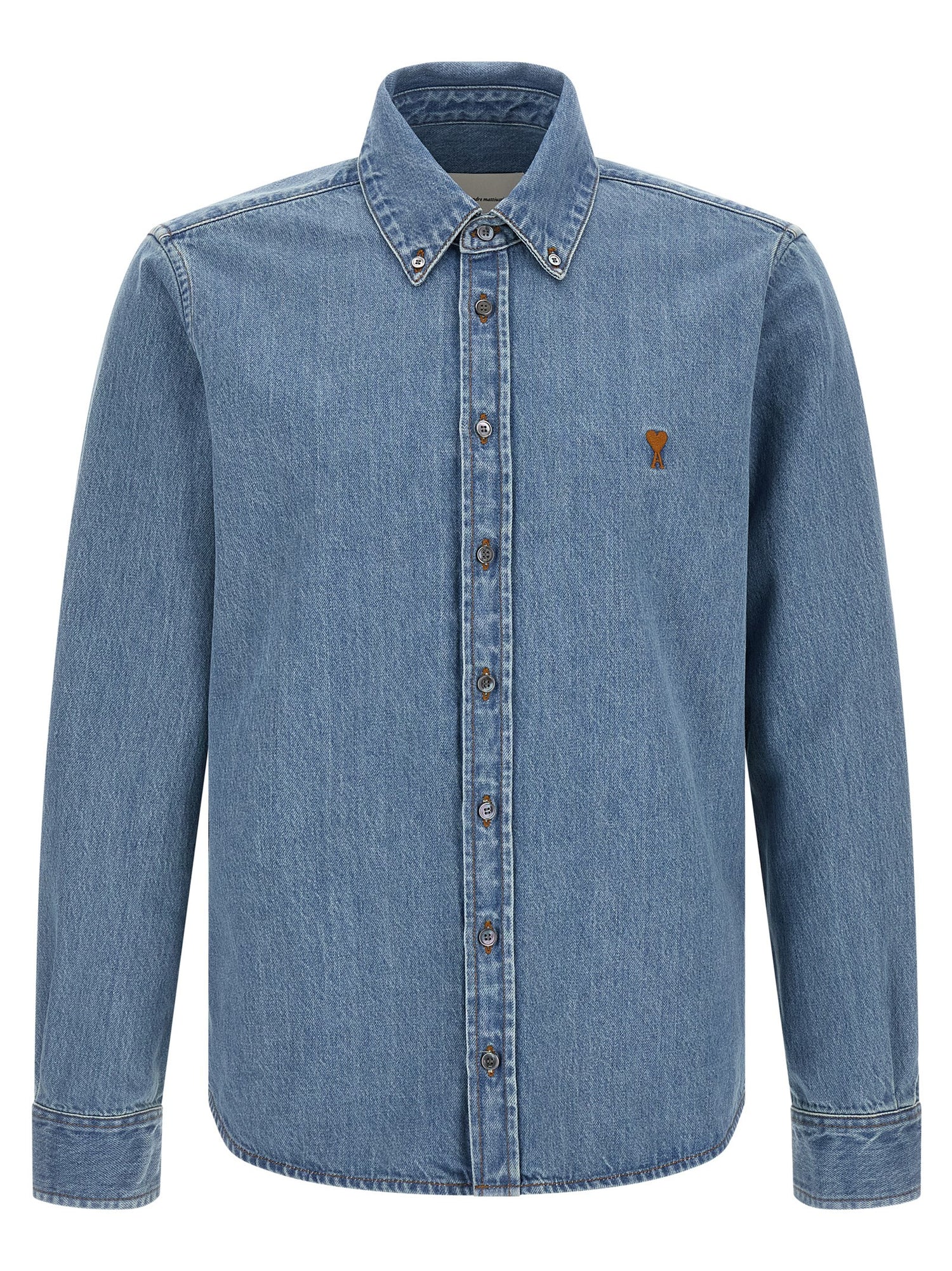 Ami Paris Ami De Coeur Denim Shirt