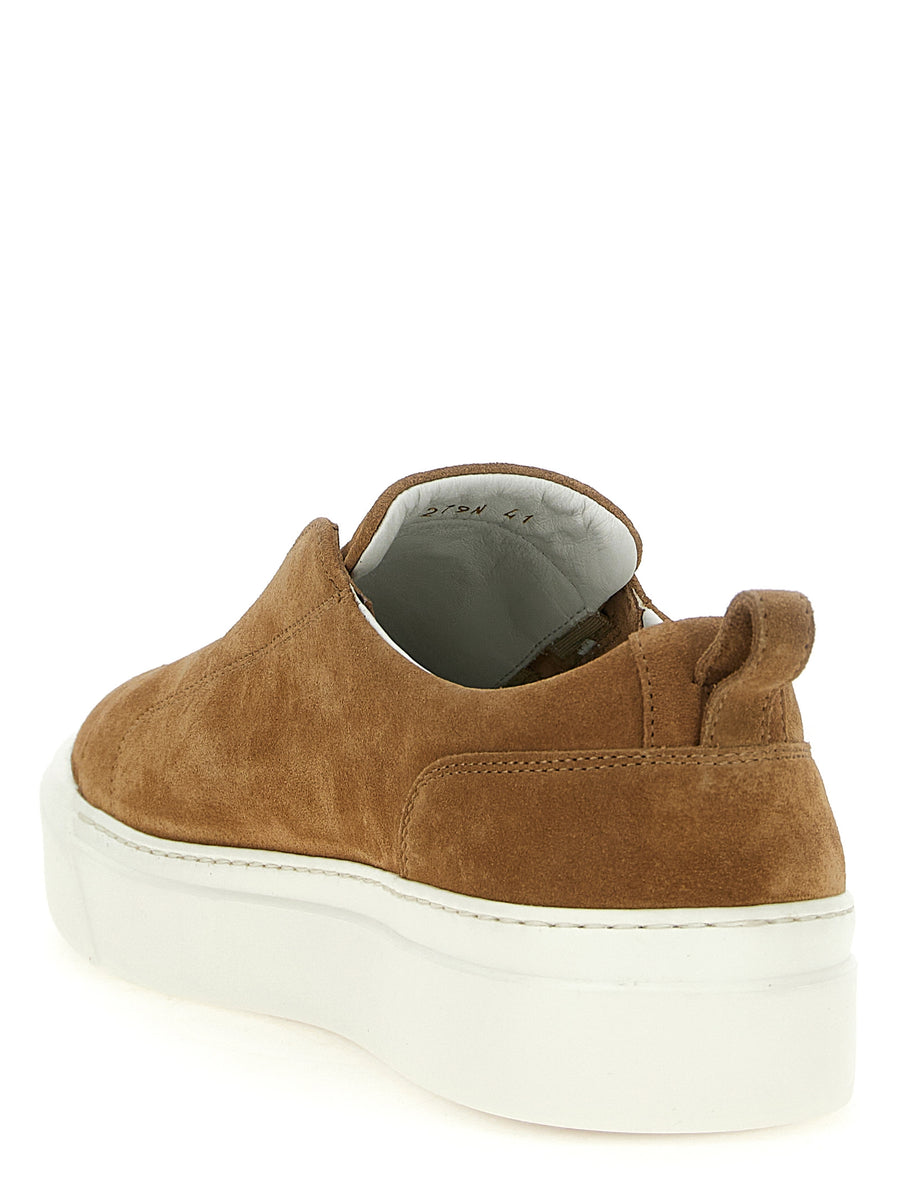 Kiton Suede Slip On Sneakers For Men Luxury Comfort