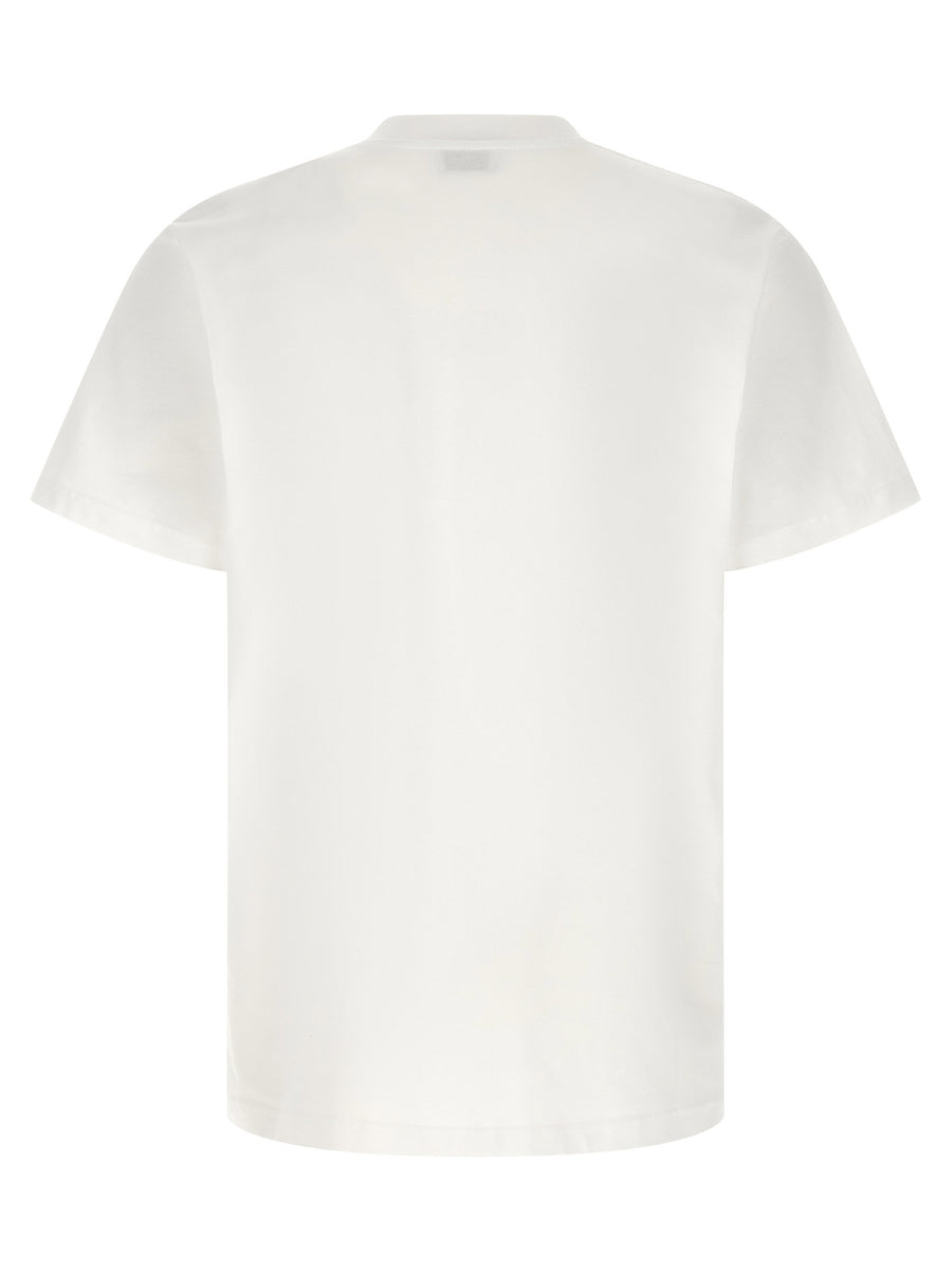 Moschino Logo Cotton T Shirt White Black Print Crew Neck Spring Summer 2026