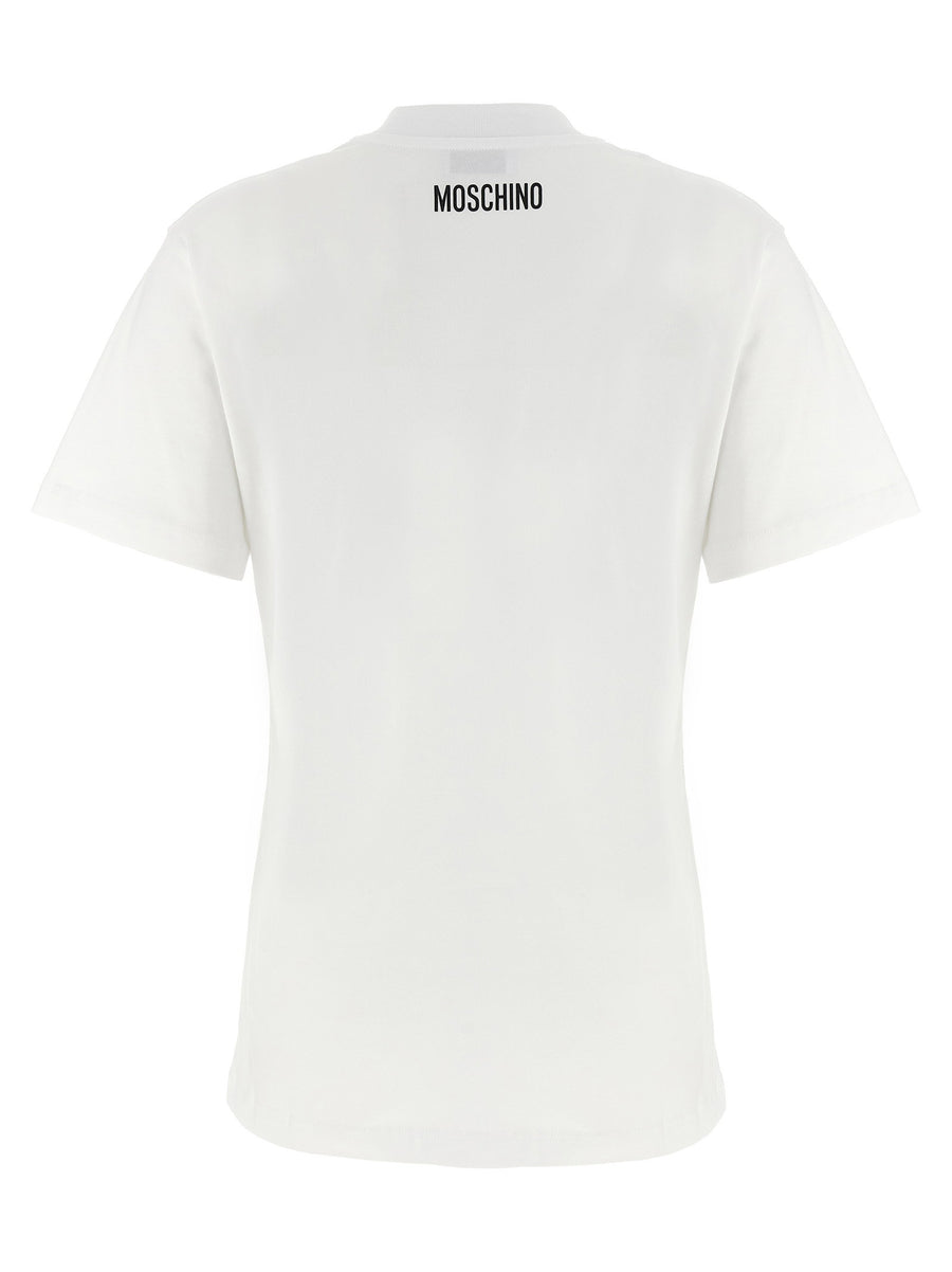 Moschino Printed T Shirt For Women Organic Cotton Front Logo Print Versatile Everyday Wear