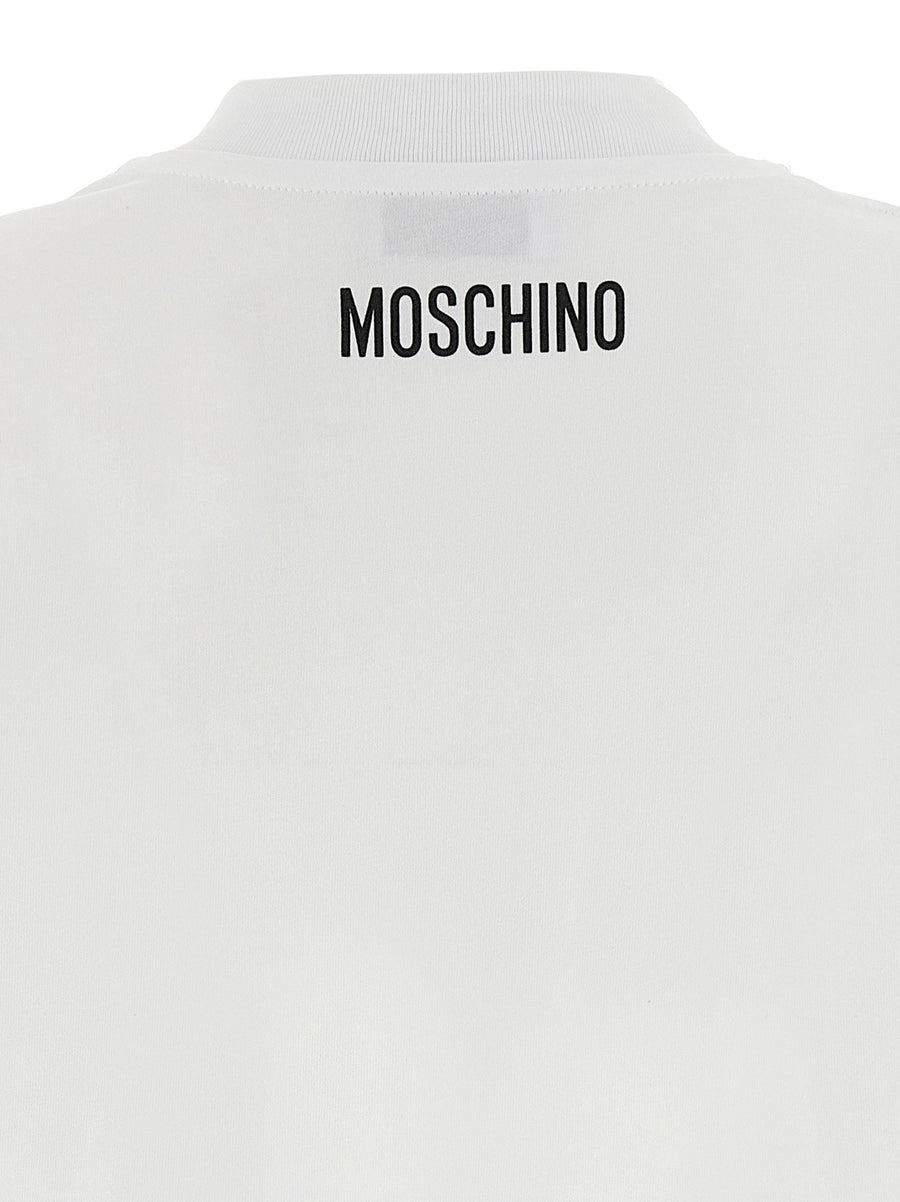Moschino Printed T Shirt For Women Organic Cotton Front Logo Print Versatile Everyday Wear