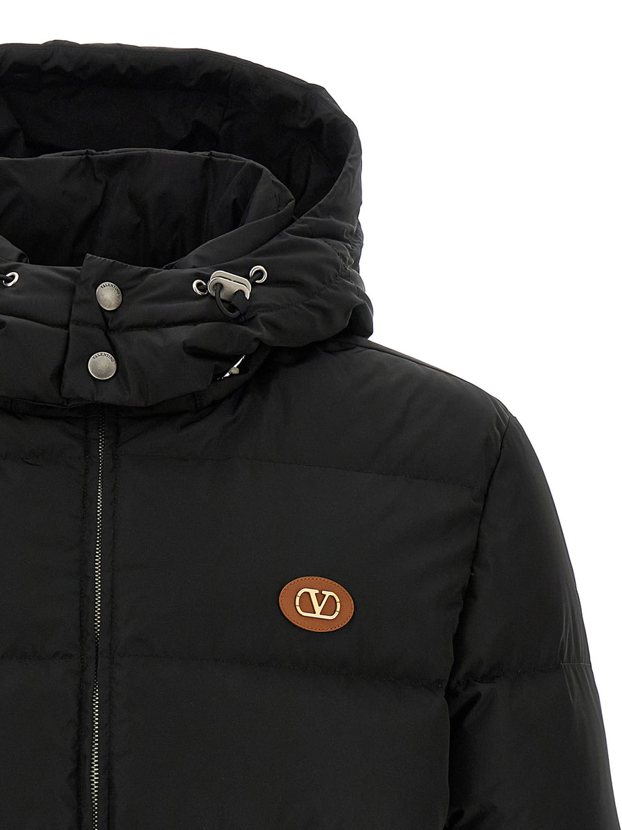 Valentino Garavani VLogo Signature Down Jacket For Women Luxury Warmth Padded Outerwear