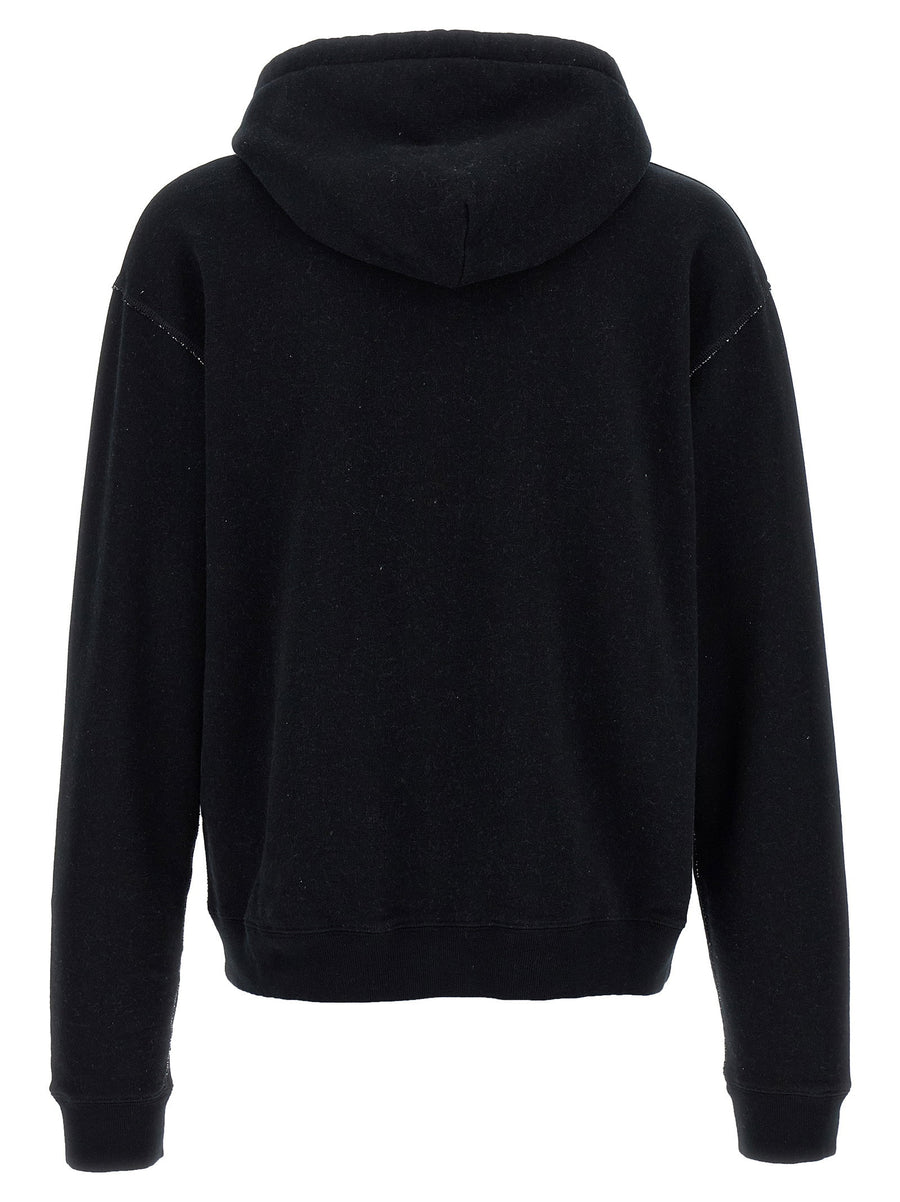 Valentino Garavani Hoodie Front Print Chest Patch Premium Cotton for Men Streetwear Everyday Comfort