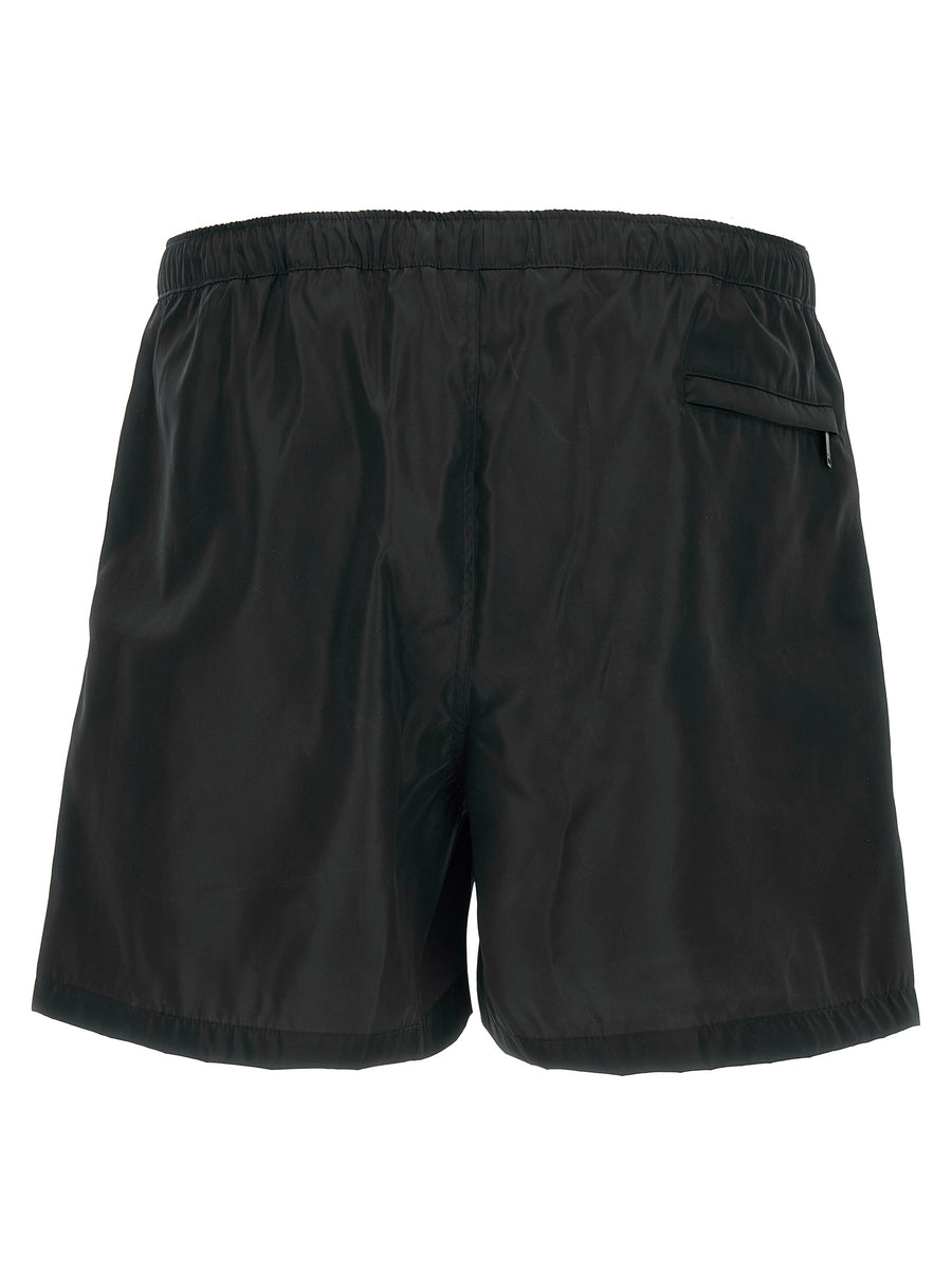 Valentino Swimsuit By Valentino Garavani Chez Valentino For Women Black Nylon With Drawstring Waist Pockets